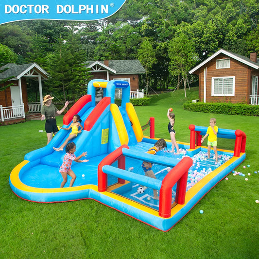 Bounce House With Slide/soccer Combo