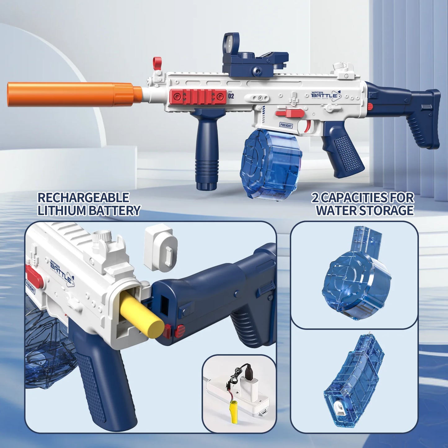 M416 Electric Water Gun High-pressure Strong Charging Energy