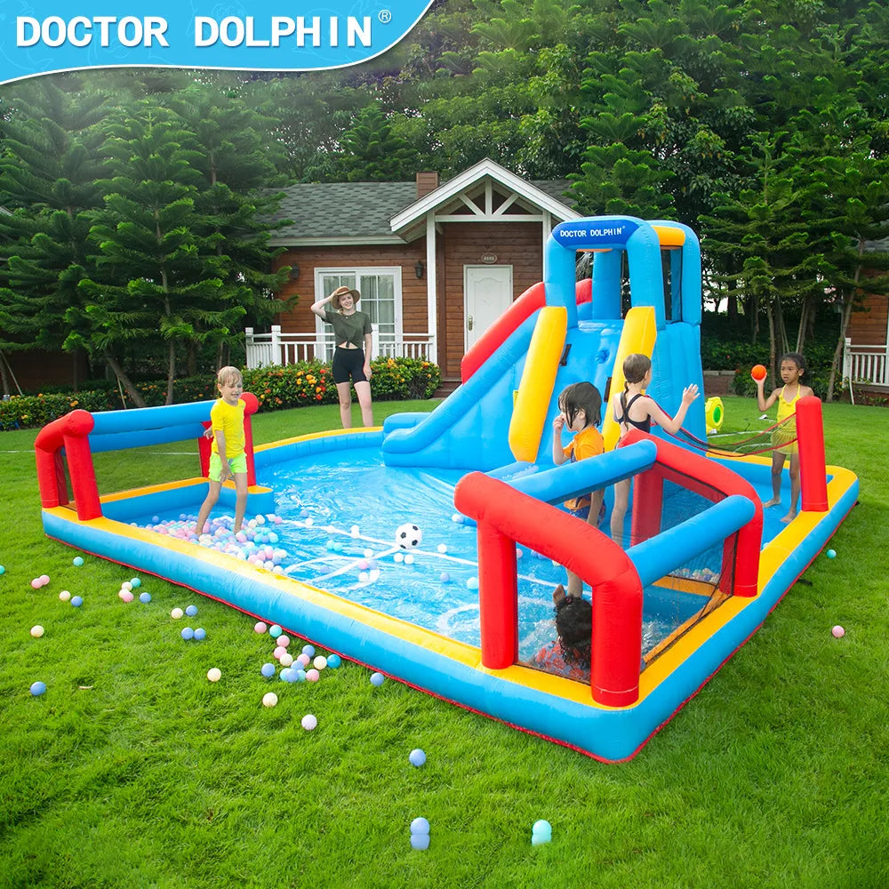 Bounce House With Slide/soccer Combo